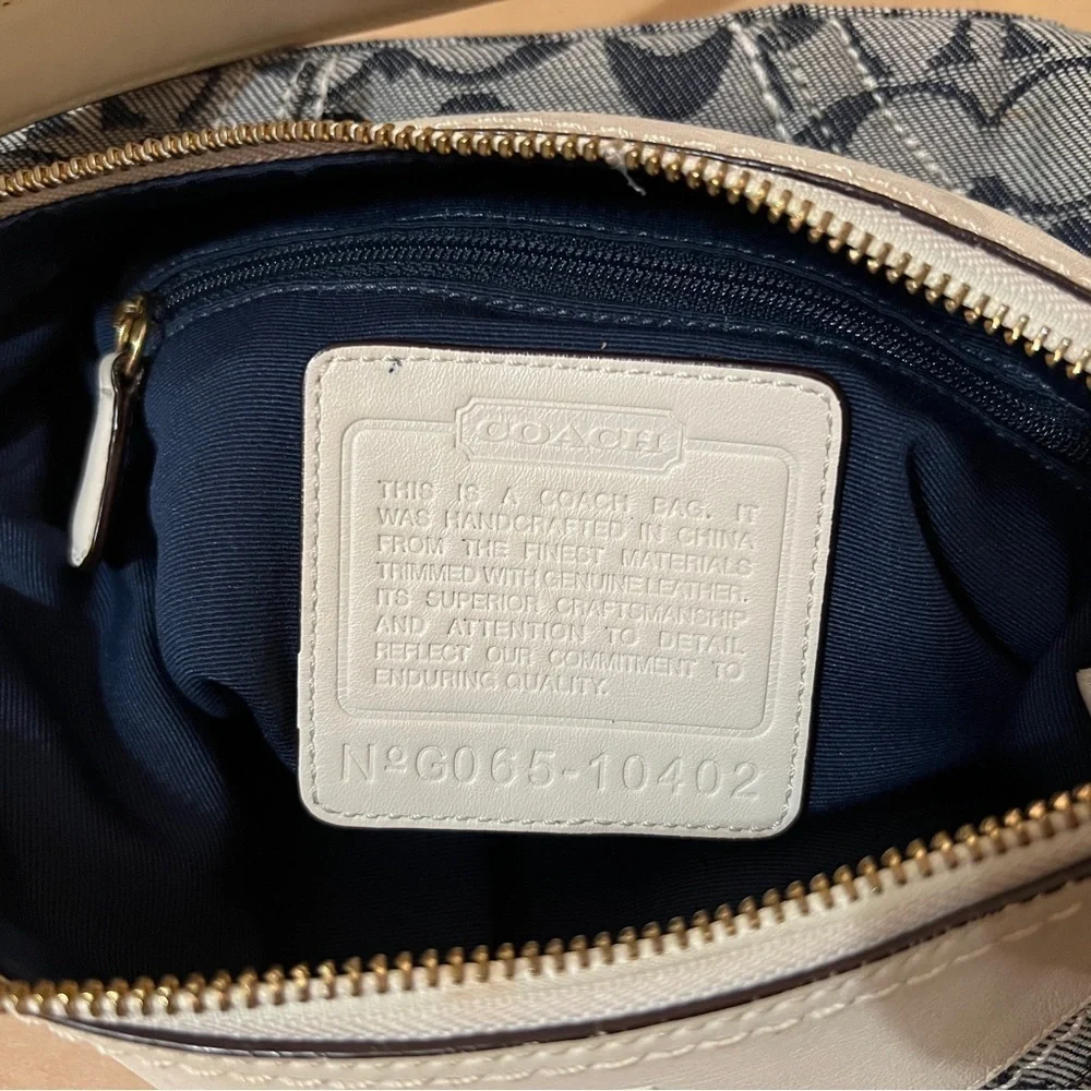 Coach | Signature Sufflette Denim Monogram Bleeker Shoulder Bag Purse G065-10402